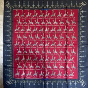Hermès - " Les Artificiers" by Michel Duchene 1987 Rare - Scarf