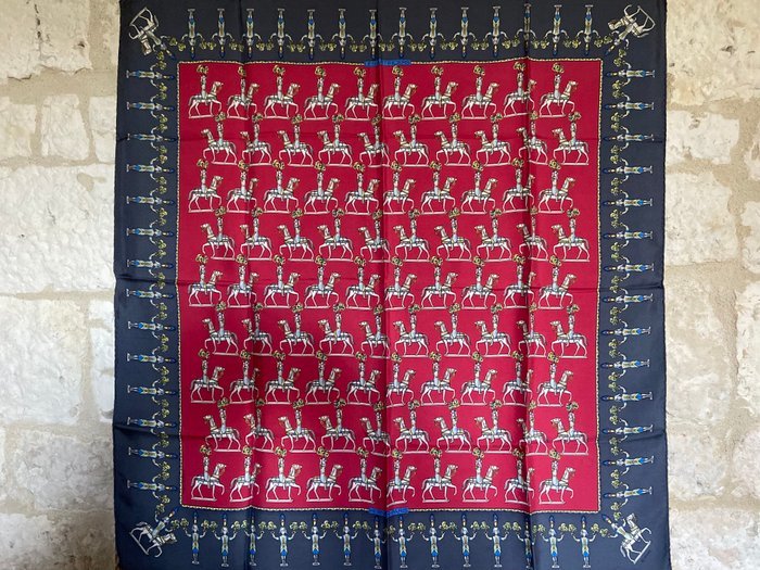 Hermès - " Les Artificiers" by Michel Duchene 1987 Rare - Scarf