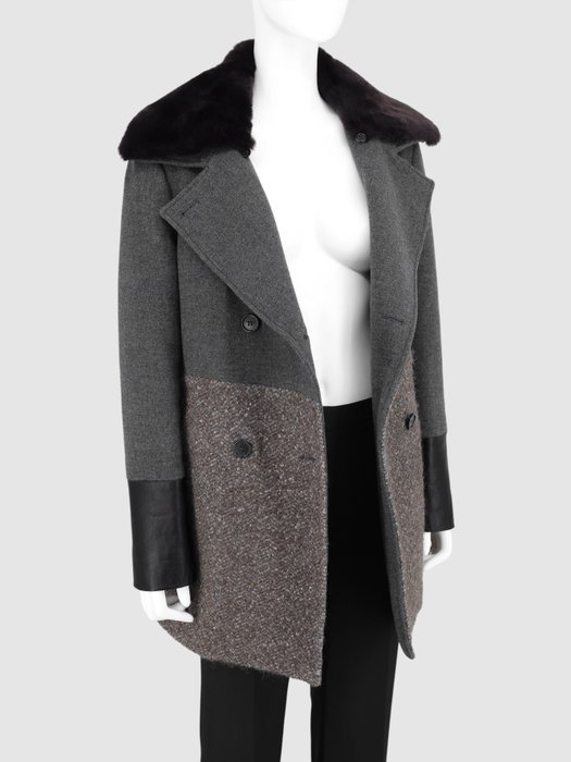 Etro - M/L - Wool, Leather, Rabbit Fur - Coat - Image 5