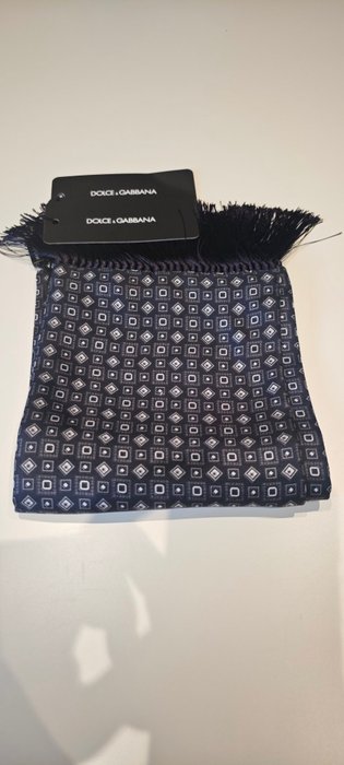 Dolce & Gabbana - Fringed geometric silk scarf - Scarf - Image 6