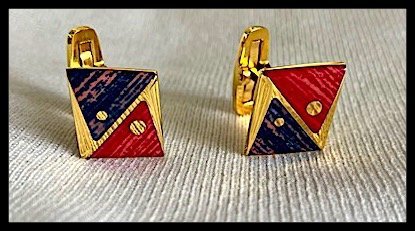 Yves Saint Laurent - Gold-plated - Cufflinks - Image 3