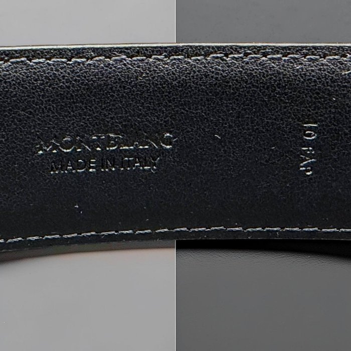 Montblanc - Cinturón de Piel con Hebilla de Herradura - Belt - Image 8
