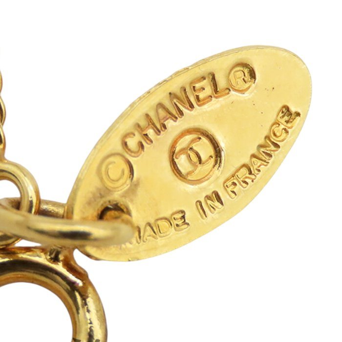 Chanel - Synthetic gemstone - Gold-plated - Necklace with pendant - Authentic Chanel Vintage - Image 4