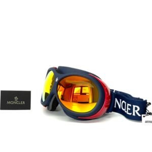 Moncler - ML0130-92C, Cat.3 Dual Flash mirrored, Premium impact resistant Anti-Fog lenses, Detachable Strap - Sunglasses