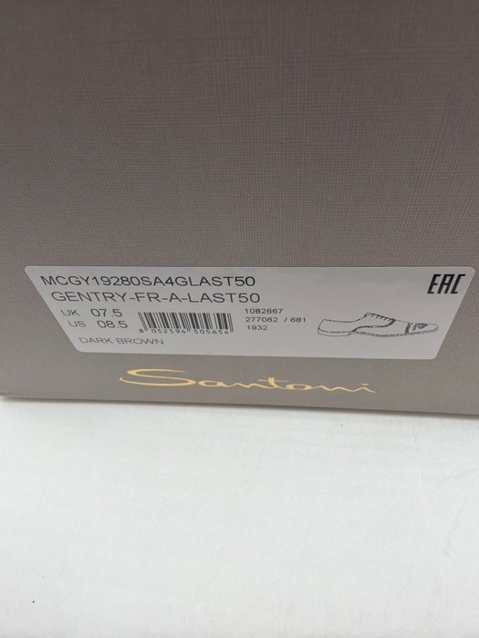 Santoni - Lace-up shoes - Size: EU 41.5 - Vintage - New in box - Image 8