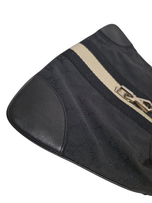 Gucci - Jackie Black Monogram Vintage Handbag - Bag - Image 4