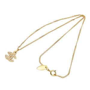 Chanel - Synthetic gemstone - Gold-plated - Necklace with pendant - Authentic Chanel Vintage