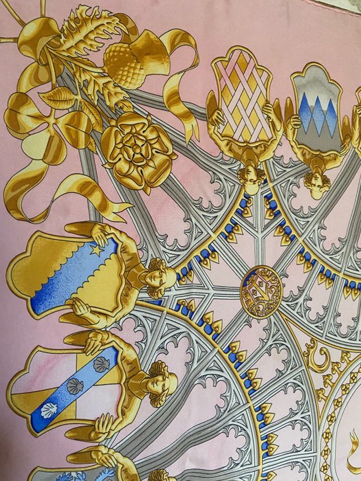 Hermès - " British Heraldry" by Rybal 1969 Limited Edition - Scarf - Image 8
