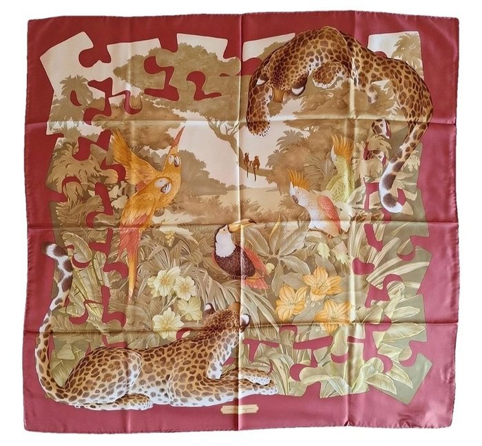 Salvatore Ferragamo - Stampa "Jungle/Puzzle" - Foulard