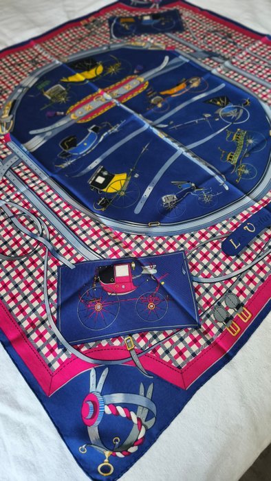 Hermès - LES VOITURES NOUVELLES by Jacques Eudel, 1961 - Foulard - Image 6