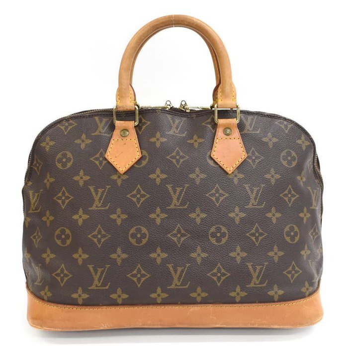 Louis Vuitton - Louis Vuitton Alma PM Handbag M51130 Monogram Canvas Leather Brown - Handbag - Image 2