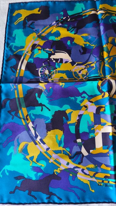Hermès - EX-LIBRIS EN CAMOUFLAGE by Benoît-Pierre Emery. Gavroche - Foulard - Image 4