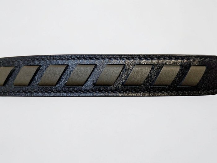 Hermès - Leather, Palladium-Plated Metal - Bracelet - Woven Cut-Out Leather Bra - Image 6