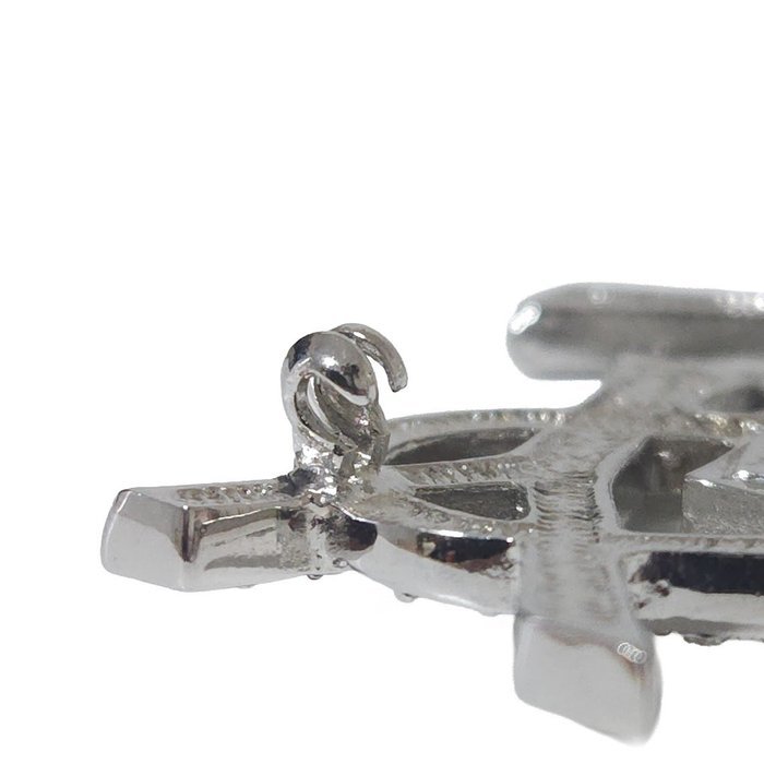 Yves Saint Laurent - Metal, Rhodium plated - Brooch - Image 8
