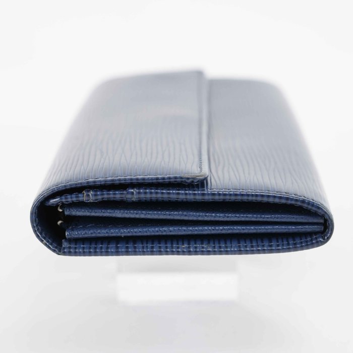 Louis Vuitton - Epi Leather Wallet Blue Long Wallet Silver-Tone Hardware Made in Spain - Wallet - Image 5