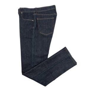 LUIGI BORRELLI NAPOLI - 53 IT - Dark Blue Denim Jeans Pant Raw Cotton Made in Italy - Trousers - New with tags
