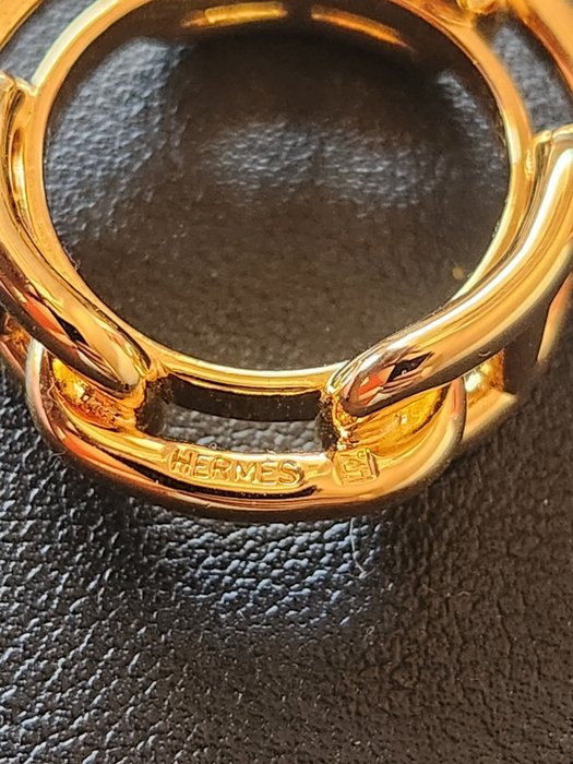 Hermès - Gold-plated - Scarf ring - Image 4
