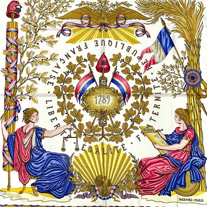 Hermès - 1789 - LIBERTE EGALITE FRATERNITE REPUBLIQUE FRANCAISE - Scarf - Image 2