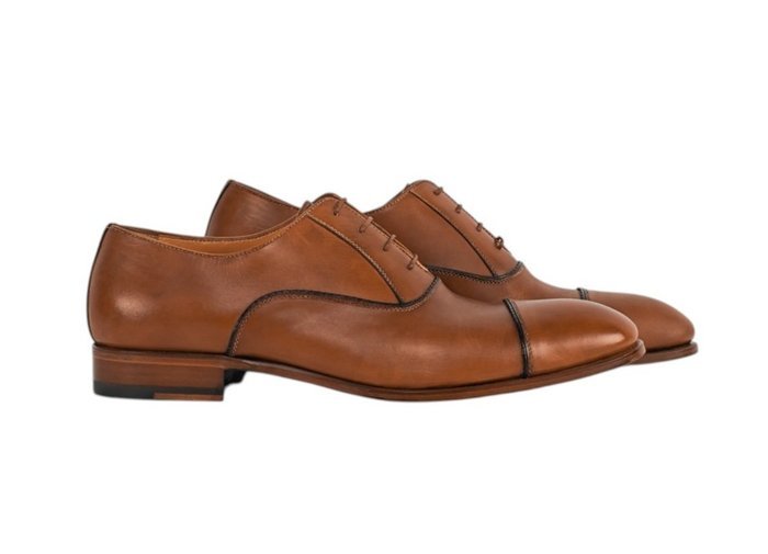TESTONI - 8 UK - 42 IT - 1929 "Iseo" Oxford Shoes Goodyear Welted Caramel - Lace-up shoes - Size: EU 42 - New in box - Image 2