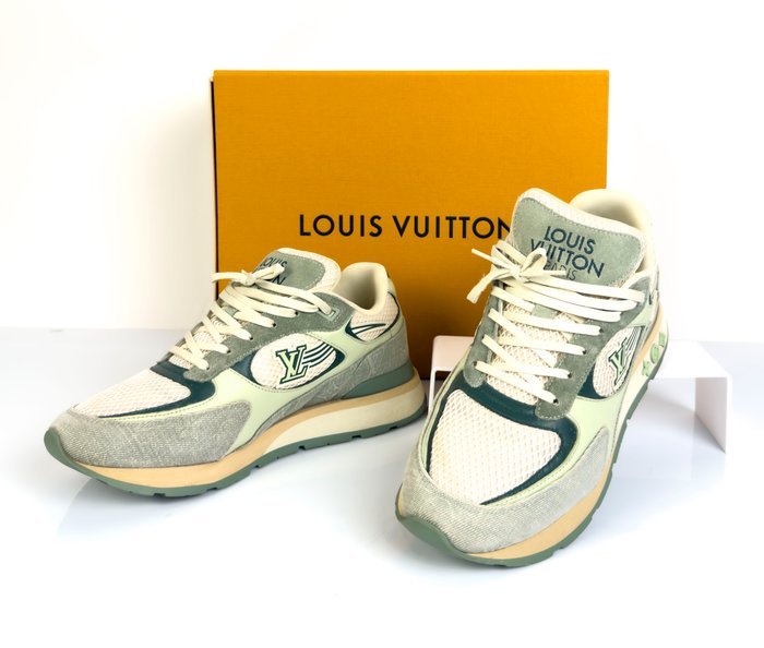 Louis Vuitton - Multicolor Suede and Denim Run Away - Low-top trainers - Size: EU 42 - Image 2