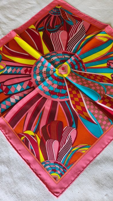 Hermès - LES FLOTS DU CHEVAL by Joachim Metz. Gavroche - Foulard - Image 6