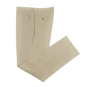 ETRO MILANO - 54 IT - Sand Corduroy Cotton Pant Straight Leg - Made in Italy - Trousers - New with tags