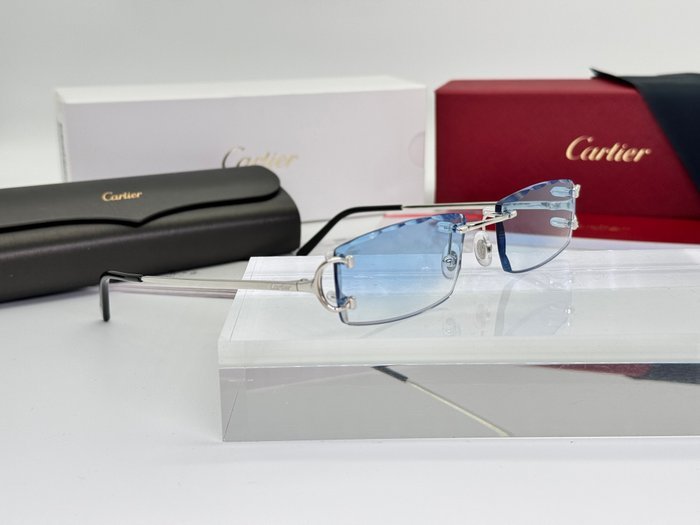 Cartier - Piccadilly Silver Gold Planted 18k Cut Lenses - Sunglasses - Image 4