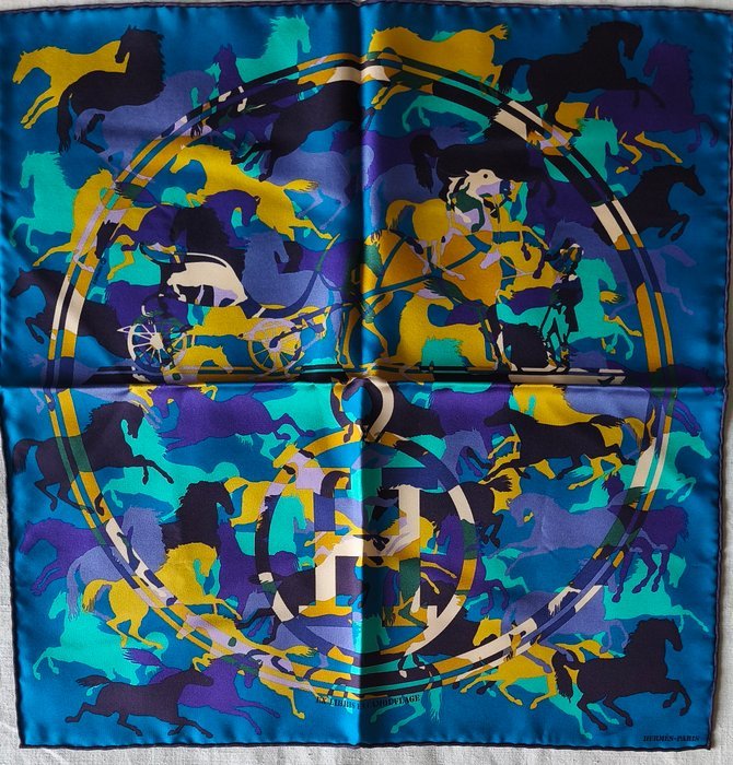 Hermès - EX-LIBRIS EN CAMOUFLAGE by Benoît-Pierre Emery. Gavroche - Foulard