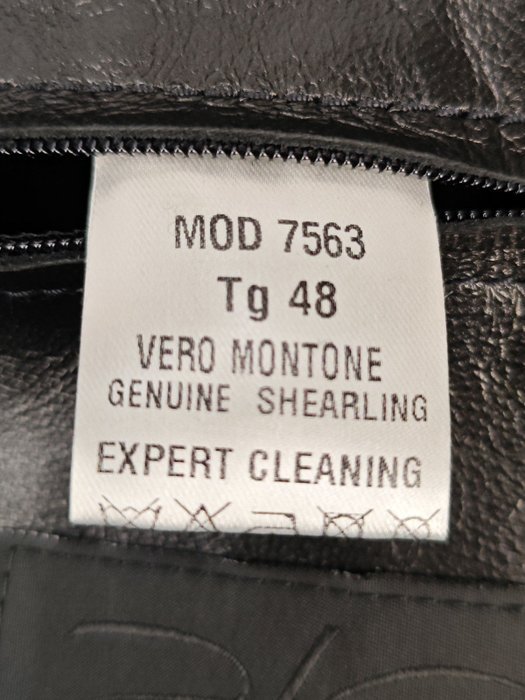 HETTABRETZ - 48 IT - Black Shearling Leather Coat Nappa Made Italy - Coat - New with tags - Image 7